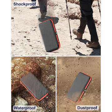 CONXWAN Solar Charger Power Bank - 27000mAh with 3 USB Outputs