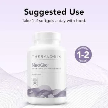 Theralogix NeoQ10 Coenzyme Q10 Supplement - Heart Health & Fertility Support - CoQ10 Fertility Supplement for Men & Women* - NSF Certified - 90 Softgels (90-Day Supply)