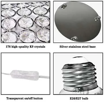 Elegant K9 Crystal Lamp for Modern Home Decor