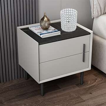 Crystal Lamp, FLoodoor Silver Lampshade K9 Crystal Table Lamp, Modern Style Decorative Bedside Table Lamp, Suitable for Bedroom, Bedside, Living Room, Bookcase (with Plug)