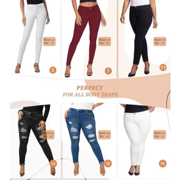 Hybrid & Company Women's Butt Lift Stretch Ripped Jeans