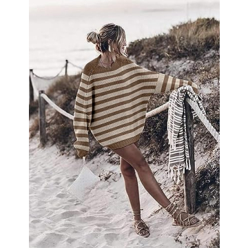 Women’s Trendy Sweaters to Wear with Leggings Causal Mock Neck Batwing Sleeve Fall Cute Oversized Knit Tops