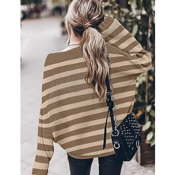 Women’s Trendy Sweaters to Wear with Leggings Causal Mock Neck Batwing Sleeve Fall Cute Oversized Knit Tops