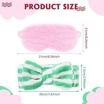 Zhanmai 12 Pcs Sleepover Party Supplies for Girl Teenage, Plush Sleep Eye Mask Soft Plush Nap Eye Sh...