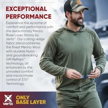 Vertx Men's Merino Wool Quick-Dry Pullover Hoody