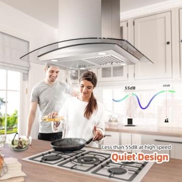 FIREGAS 30" Range Hood with 700 CFM & 4 Lights