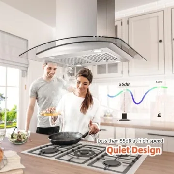 FIREGAS 30" Range Hood with 700 CFM & 4 Lights