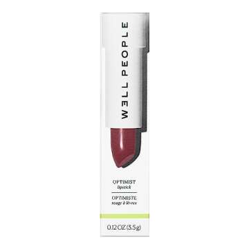 Well People Optimist Lipstick, Hydrating, High-Pigment Lipstick For Long-Lasting Color, Nourishes Lips, Satin Finish, Vegan & Cruelty-free, New Mystic