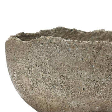 9" Creative Co-Op Textured Sandstone Decor Bowl
