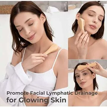 Dry Brushing Body Brush Set for Radiant Skin and Detox