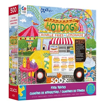 Ceaco Food Trucks Hot Dog Truck II 500 Piece Puzzle
