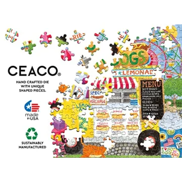 Ceaco Food Trucks Hot Dog Truck II 500 Piece Puzzle