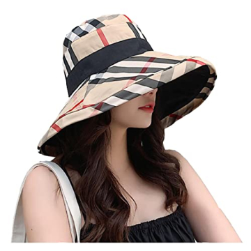 RUINUO Women's Plaid Bucket Hats - Stylish Sun Protection for All Outdoors