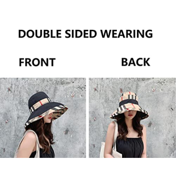 Plaid Bucket Hat for Sun Protection and Style