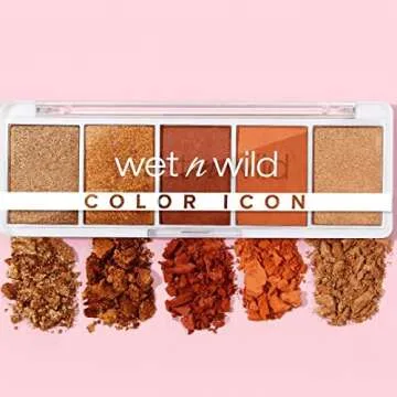 wet n wild Color Icon Eyeshadow Makeup 5 Pan Palette, Matte, Shimmer, Metallic, Long Wearing, Rich Buttery Pigment, Cruelty Free - Sundaze