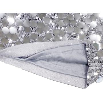 MANER Women's Sequin Mini Skirt for Night Out Events