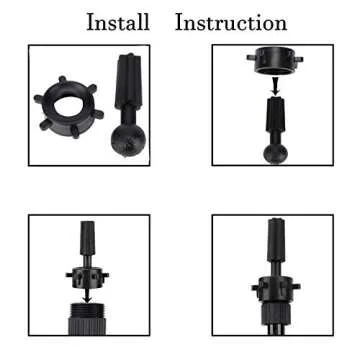 XFMF Mannequin Head Stand, Adjustable (32.3-53 inch) Metal Wig Stand Tripod for Canvas Head, Styrofoam Head, Hairdressing Training (Black)