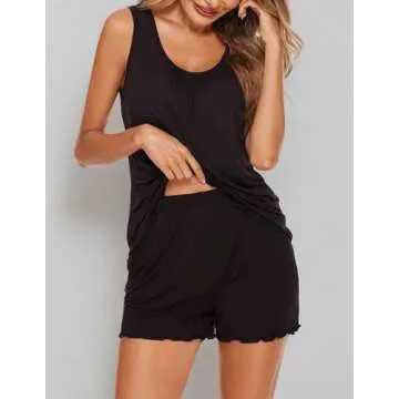 Ekouaer Women’s Sleeveless Pajamas Set for Summer Comfort