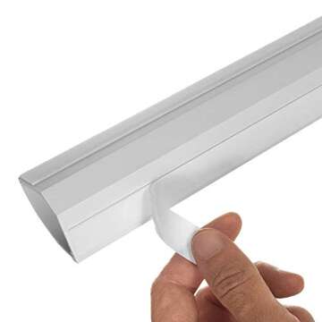 Electriduct Small Corner Duct Cable Raceway (1075 Series) - 5 Feet - White