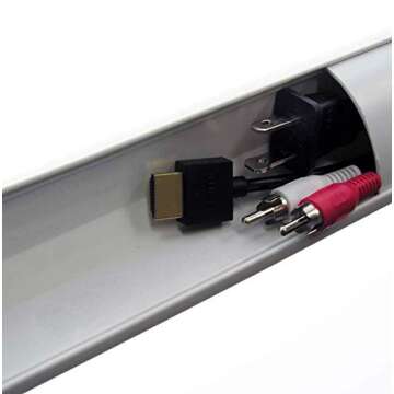 Electriduct Small Corner Duct Cable Raceway (1075 Series) - 5 Feet - White