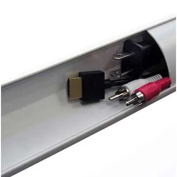 Electriduct Small Corner Duct Cable Raceway (1075 Series) - 5 Feet - White