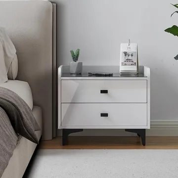 Stylish CLIPOP Nightstand with Wireless Charging and LED