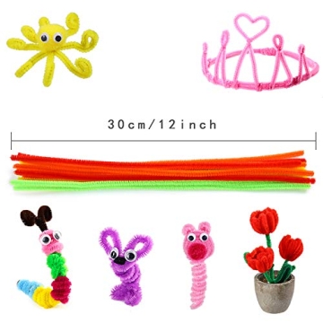 Caydo Pipe Cleaners 324 Pieces for Colorful Crafting Fun