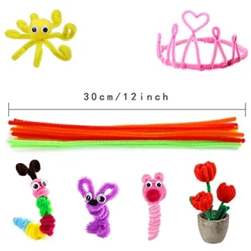 Caydo Pipe Cleaners 324 Pieces for Colorful Crafting Fun