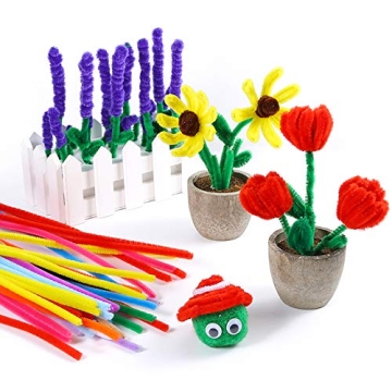 Caydo Pipe Cleaners 324 Pieces for Colorful Crafting Fun