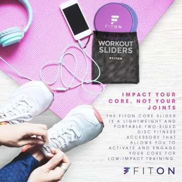 FitOn Core Sliders - Dual-Sided Gliding Discs for All Workouts