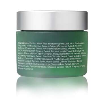 ClarityRx Cold Compress Soothing Cucumber Face Mask, Natural Plant-Based Cooling Facial Treatment with Aloe for Sensitive & Rosacea-Prone Skin (1.7 oz)