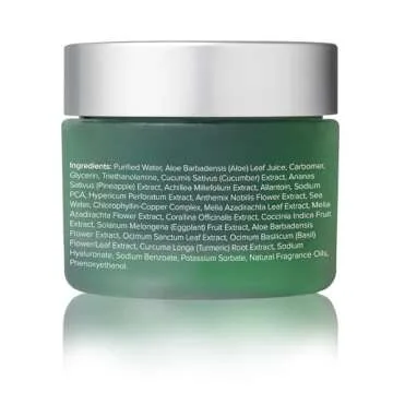 ClarityRx Cold Compress Soothing Cucumber Face Mask, Natural Plant-Based Cooling Facial Treatment with Aloe for Sensitive & Rosacea-Prone Skin (1.7 oz)