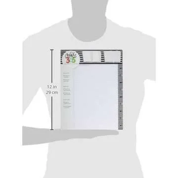 me & my BIG ideas Note Paper Sheets - The Happy Planner Scrapbooking Supplies - 40 Sheets of Pre-Punched Paper - 20 Sheets of Graph Paper, 20 Sheets of Note Paper - Make Lists, Doodle - Big Size