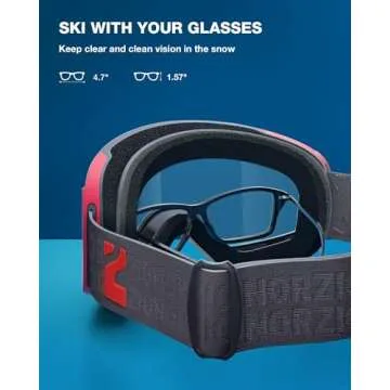 ZIONOR X11 Ski Goggles for Men and Women with Magnetic Lenses