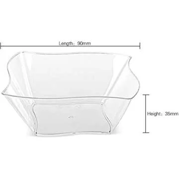 Lawei 100 pack Mini Dessert Cups with Spoons - 5 oz