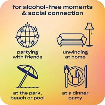 Recess Zero Proof Craft Mocktails Sampler, Alcohol-Free 12-Pack