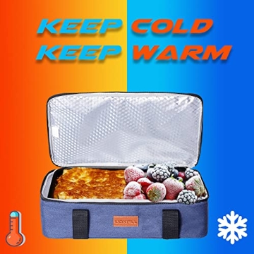 Insulated Thermal Food Carrier for Hot or Cold Dishes