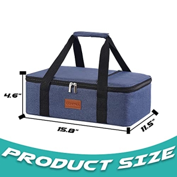 Insulated Thermal Food Carrier for Hot or Cold Dishes