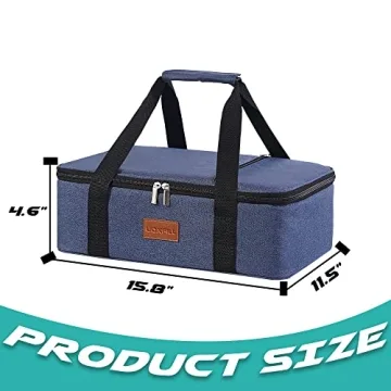 Insulated Thermal Food Carrier for Hot or Cold Dishes