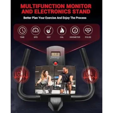 DMASUN Exercise Bike for Quiet Home Workouts