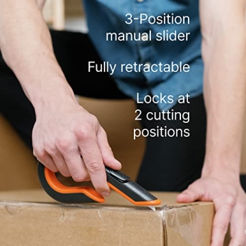 Slice - 10400 Box Cutter, 3 Position Manual Button with Ceramic Blade, Locking blade