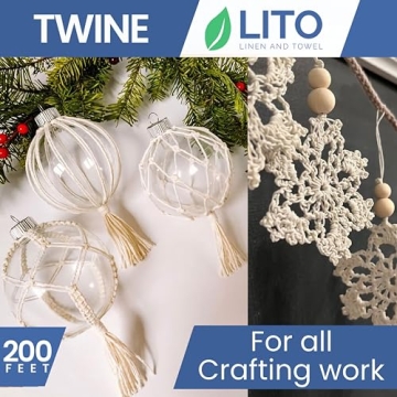 Durable Twine String for Cooking and Crafts | 200 Feet