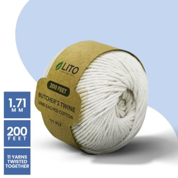 Durable Twine String for Cooking and Crafts | 200 Feet