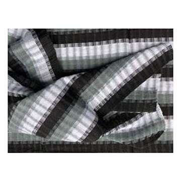 Short Headwrap Scarf Hair Tie Turban Fabric Hand Woven Breathable Gauze Bright Black White Gray