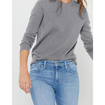 State Cashmere Women’s Essential Crewneck Sweater 100% Cashmere