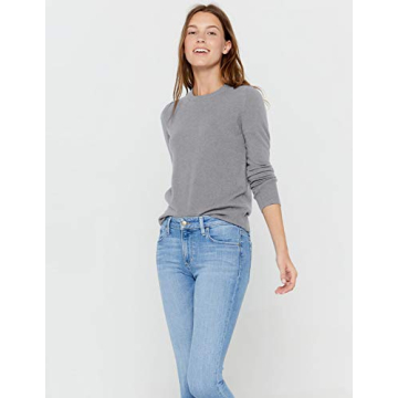 State Cashmere Women’s Essential Crewneck Sweater 100% Cashmere
