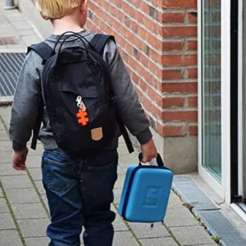 PLUS PLUS Building Set with Travel Case, 3D Open Ended Stem Toy for Kids, 100 Mini Interlocking Pieces, 1 White Baseplate