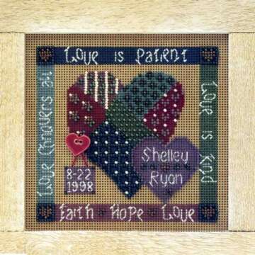 Celebration of Love Beaded Counted Cross Stitch Kit by Mill Hill