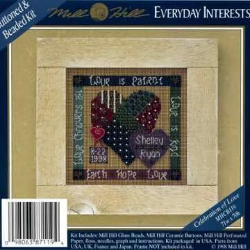 Celebrate Love Cross Stitch Kit | Beaded & Personalized Design