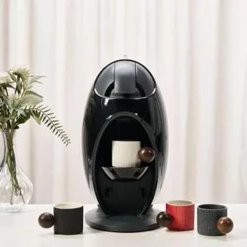 Elegant CLASGLAZ Ceramic Mini Espresso Cups with Wooden Handle